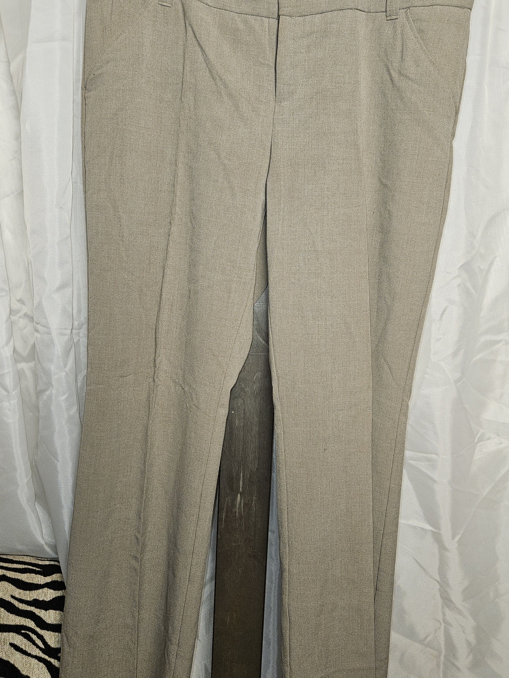 Daisy Fuentes Straight-Leg Dress Pants in Light Taupe 14